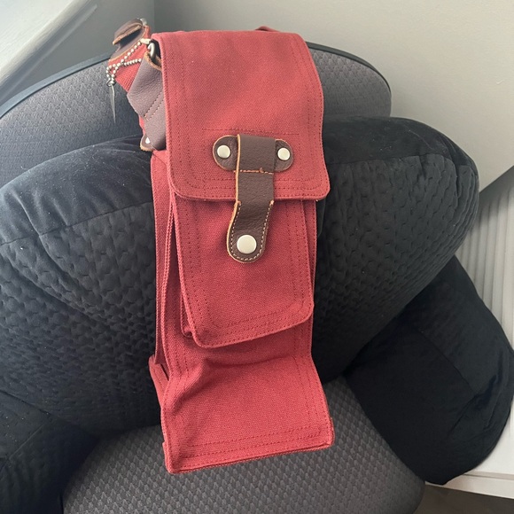 Park B. Smith burgundy canvas crossbody - Picture 5 of 7